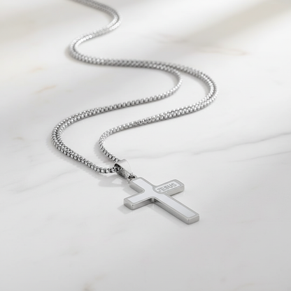 Foto profesional Cruz de Jesús plateada 1